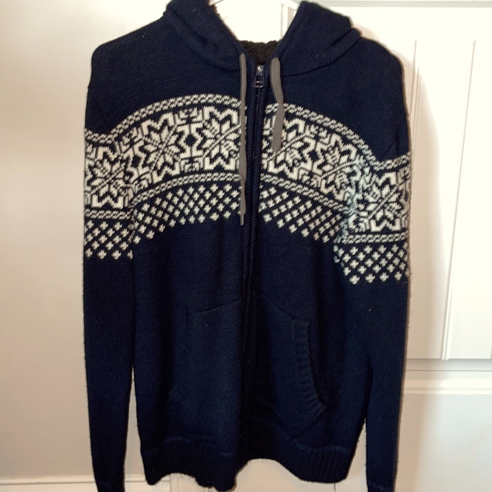 Mens Medium UNIONBAY Full-zip Sweater Hoodie W/ Front Pocket